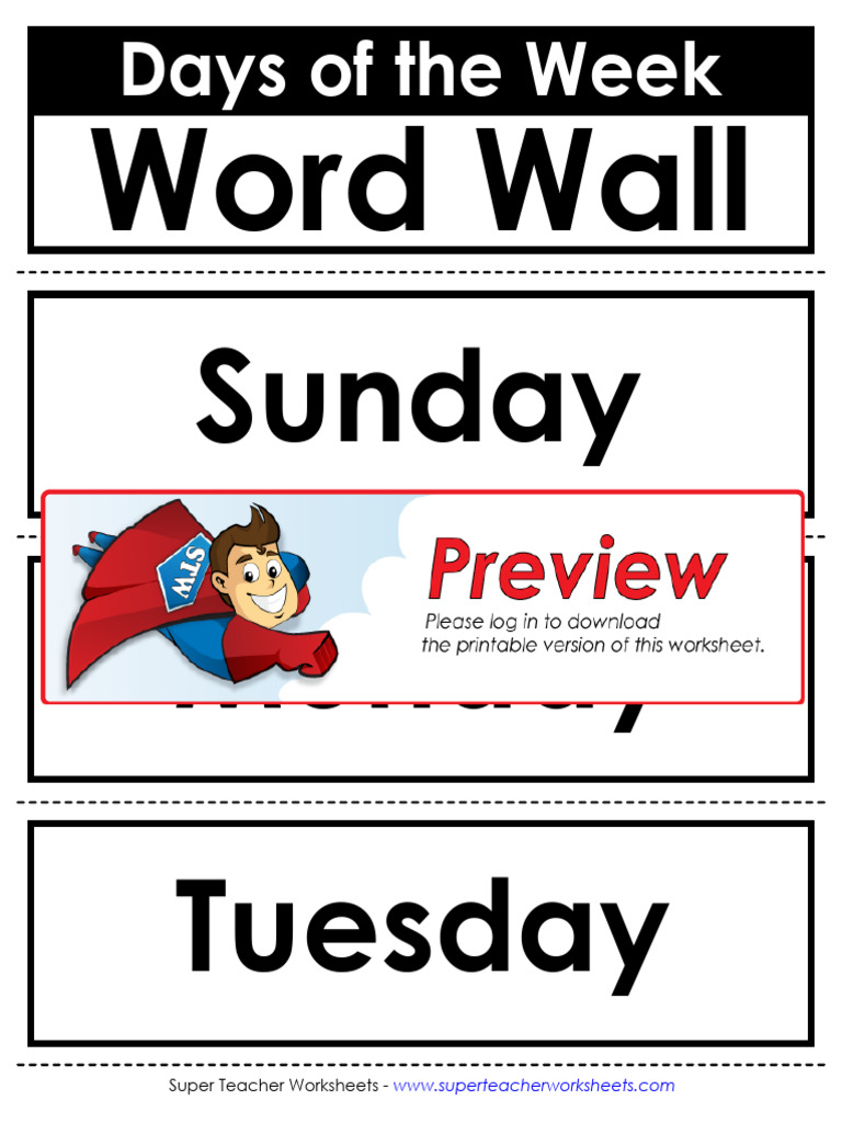 Word Wall Week | PDF