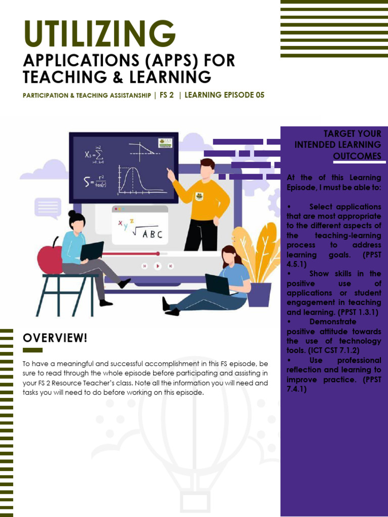 Apps for Effective Teaching & Learning | PDF | Teachers | Mobile App