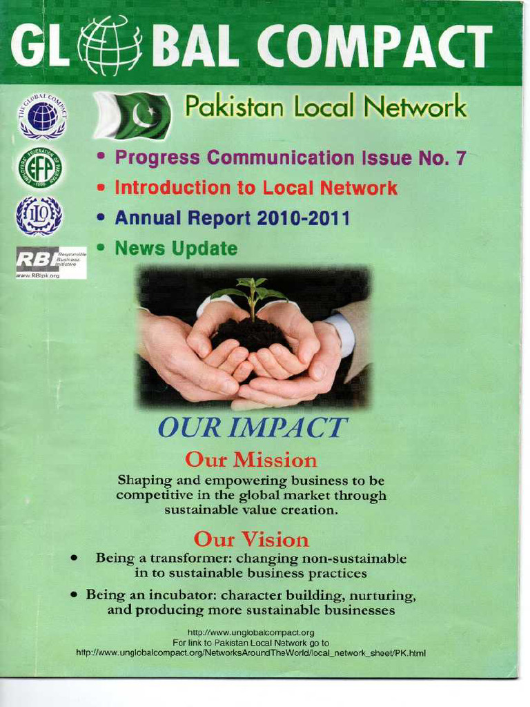 Global Compact Pakistan Local Network Progress Communication Issue No ...