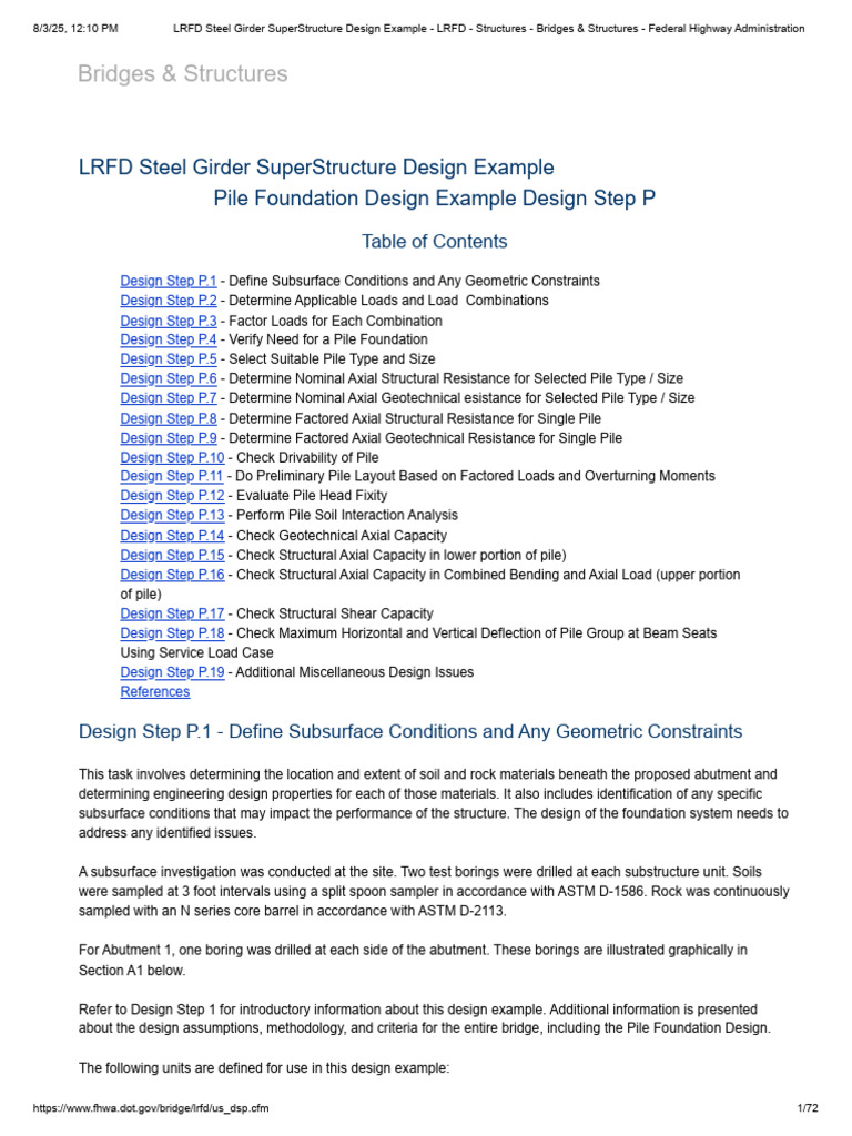 Pile Foundation Design Steps Guide | PDF | Civil Engineering ...