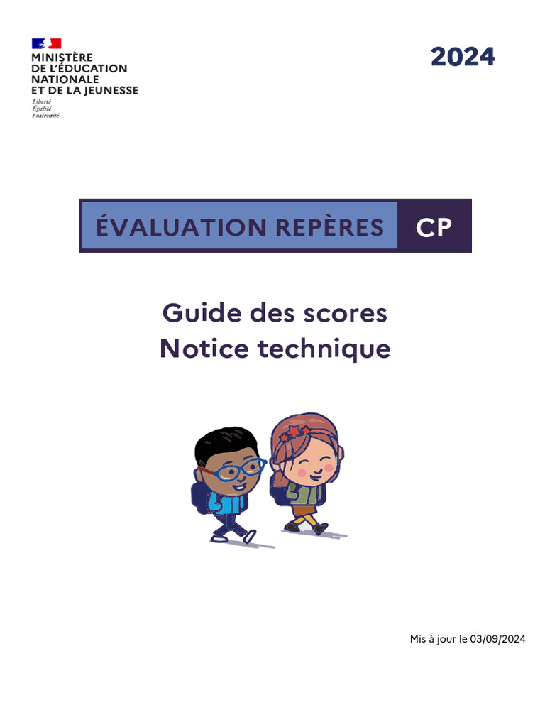 Guide des scores CP 2024 | PDF | Syllabe | Linguistique