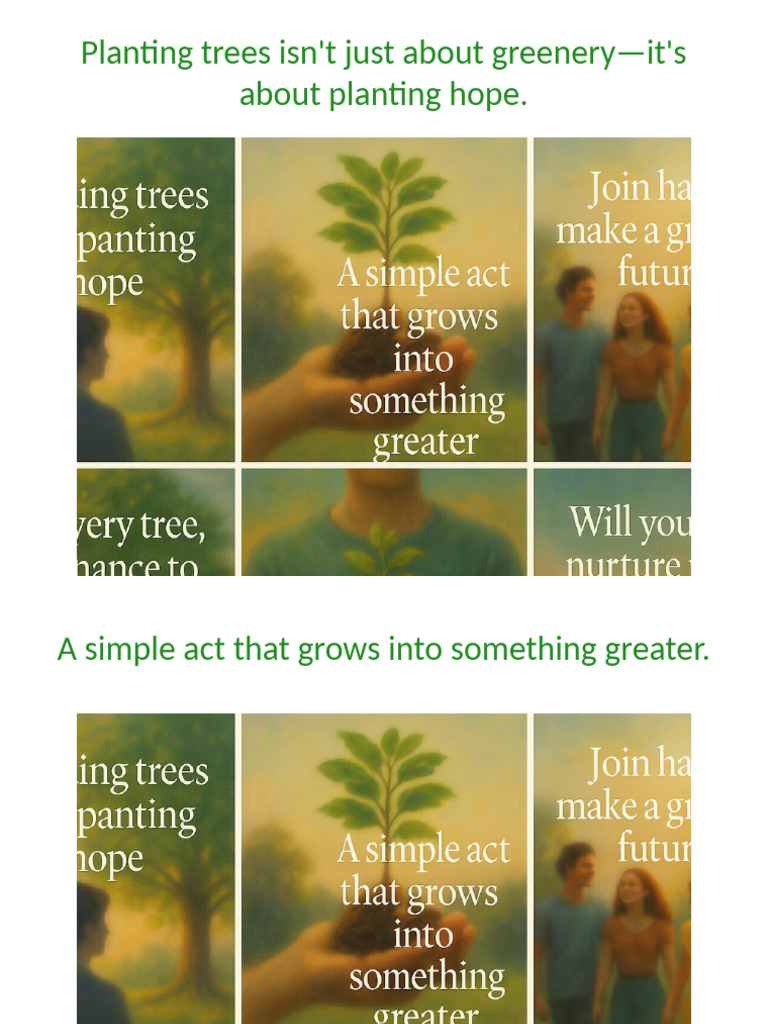 Tree Plantation Motivation Varied Images | PDF
