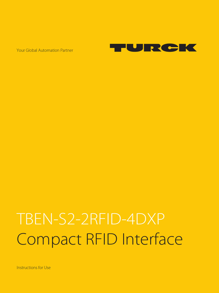 d500064 - TBEN-S2-2RFID | PDF | Electrical Connector | Radio Frequency  Identification