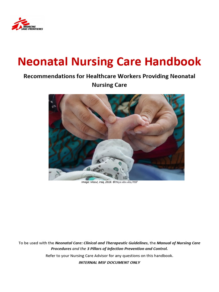 MSF Neonatal Nursing Care Handbook | PDF | Dermatitis | Breastfeeding