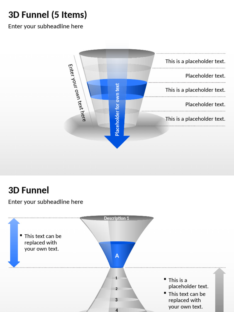 3D Funnel Design Templates | PDF | Text | Publishing