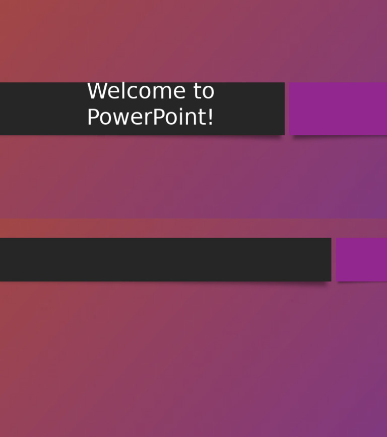 Welcome To PowerPoint! | PDF