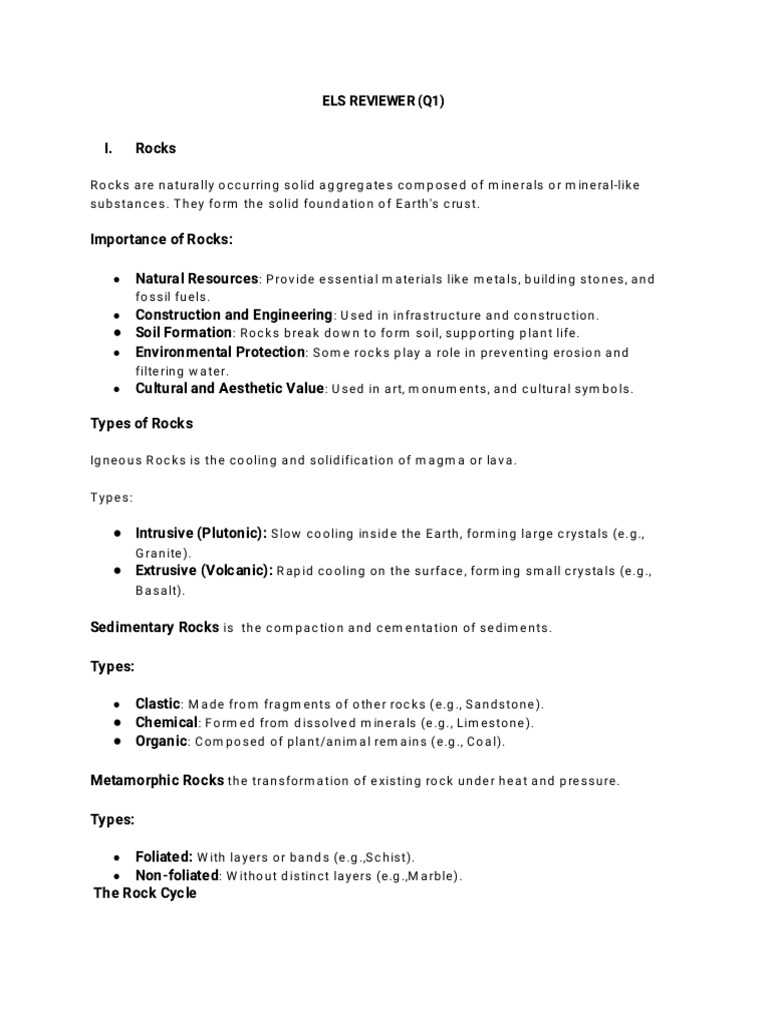 Comprehensive Guide to Rocks and Minerals | PDF | Geology | Petrology