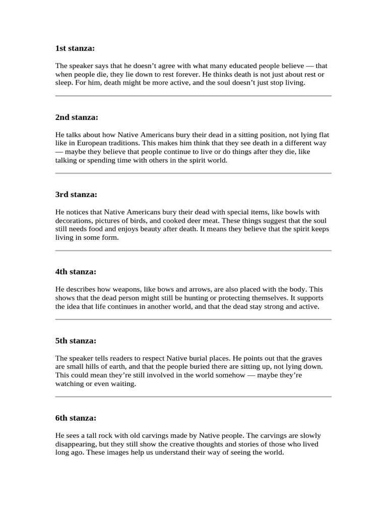 1st Stanza | PDF | Death