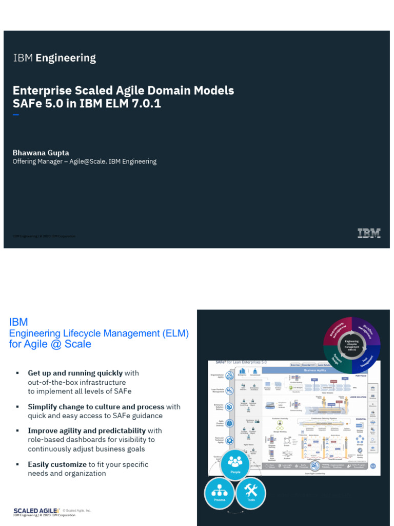 IBM ELM for Scaled Agile Framework | PDF | Systems Engineering ...