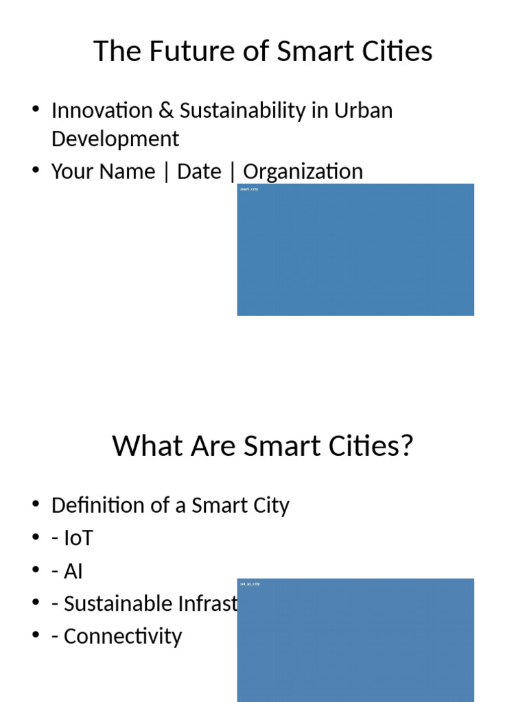 Future of Smart Cities With Images | PDF