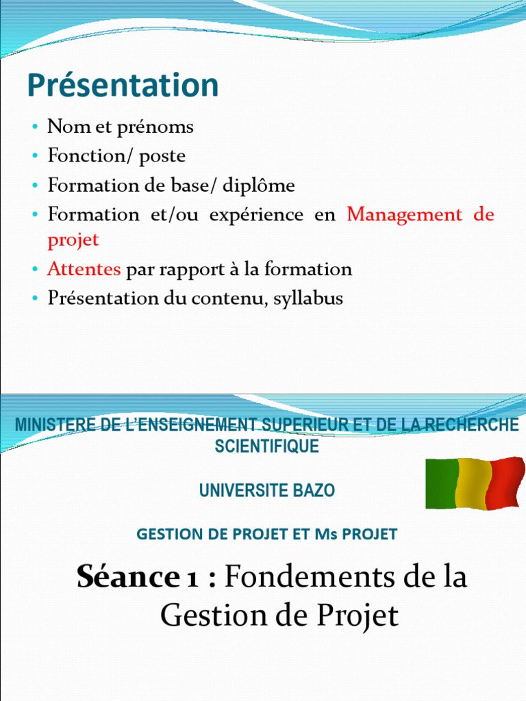 Introduction à la Gestion de Projet | PDF | Gestion de projet