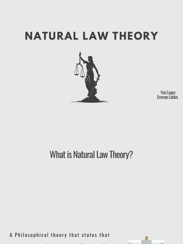 Good Governance & Social Responsibility: Natural Law Theory | PDF ...