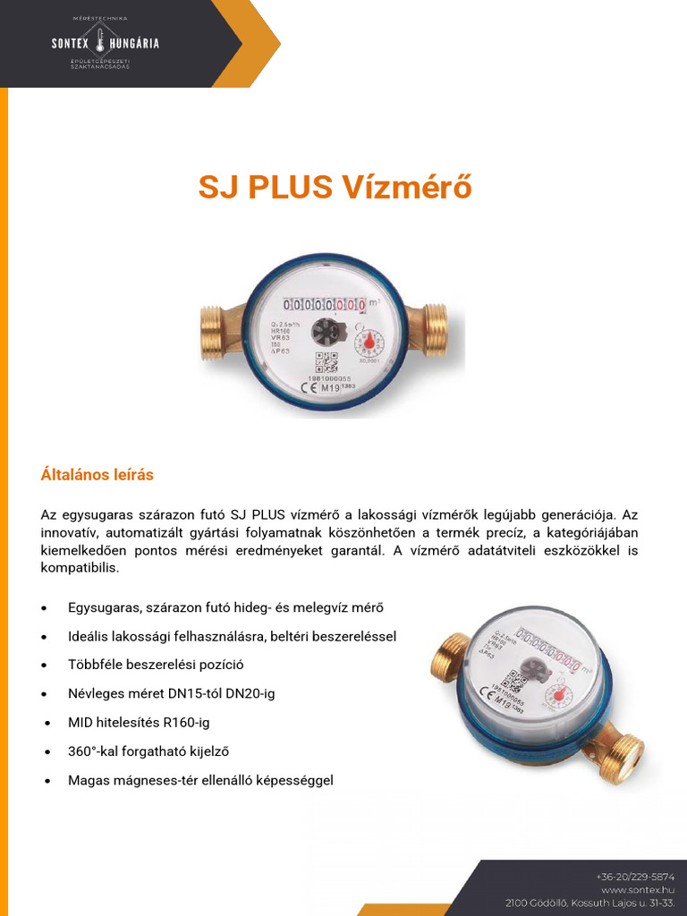 SJ Plus Muszaki Leiras | PDF