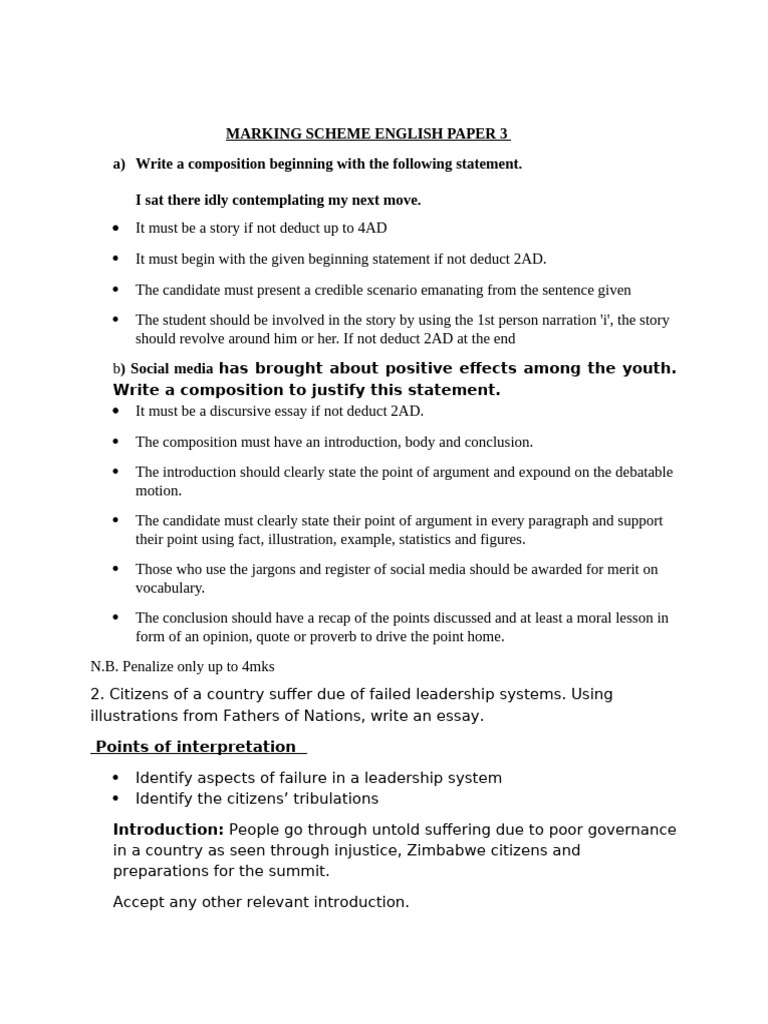 DM Paper 3 MOCK 2025 Marking Scheme | PDF | Member Of Parliament
