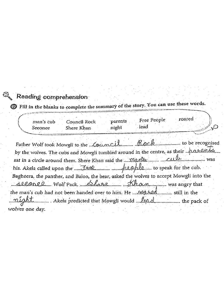 Aarav Laad (English Book Work) Class-6C | PDF