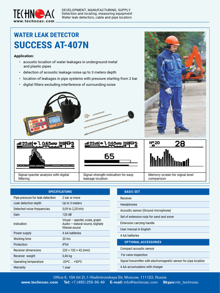 Acoustic Water Leak Detection System | PDF | Leak | Sound
