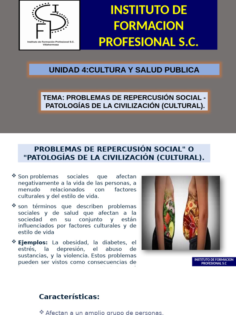TEMA - Problemas de Repercusión Social - Patologías de La Civilización ...