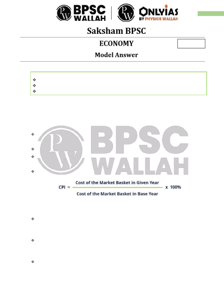Understanding Consumer Price Index (CPI) | PDF | Cost Of Living ...