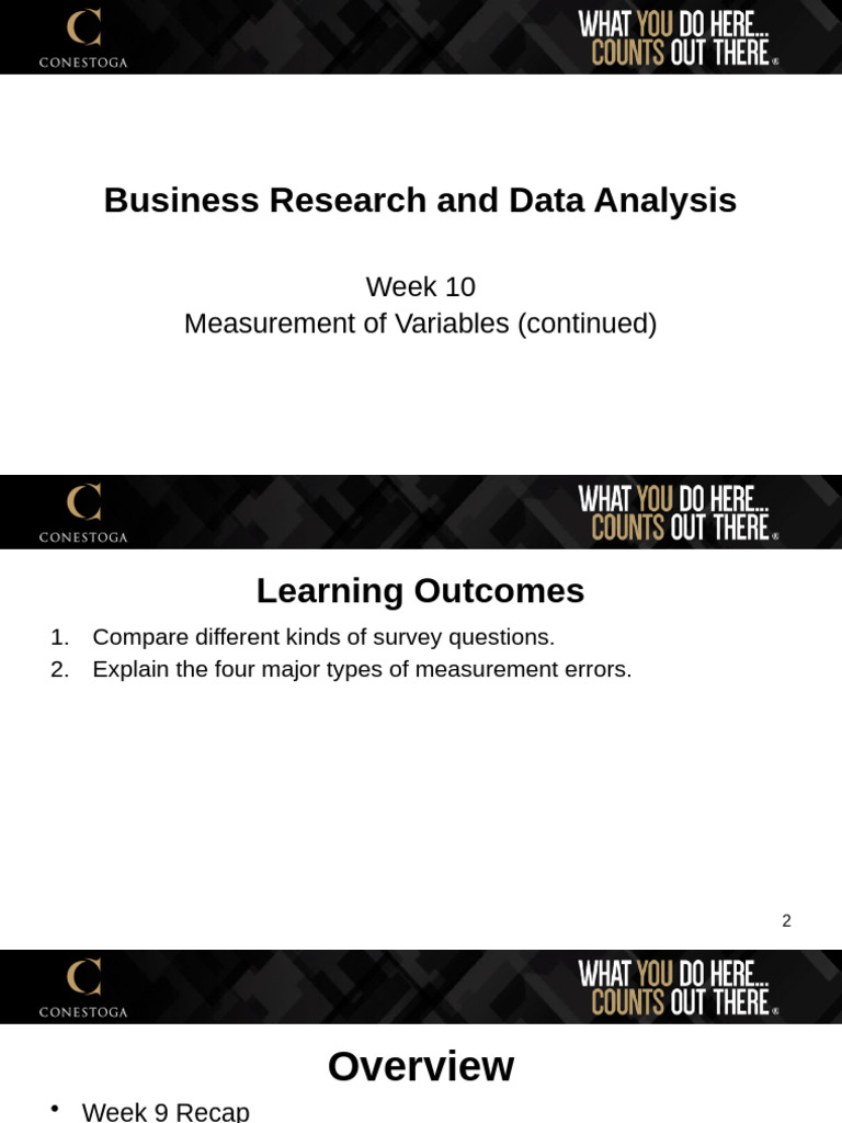 Measuring Variables in Business Research | PDF | Level Of Measurement ...
