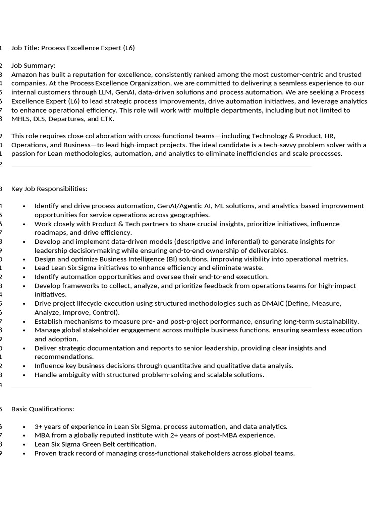 Power BI in Process Excellence Role | PDF | Analytics | Six Sigma