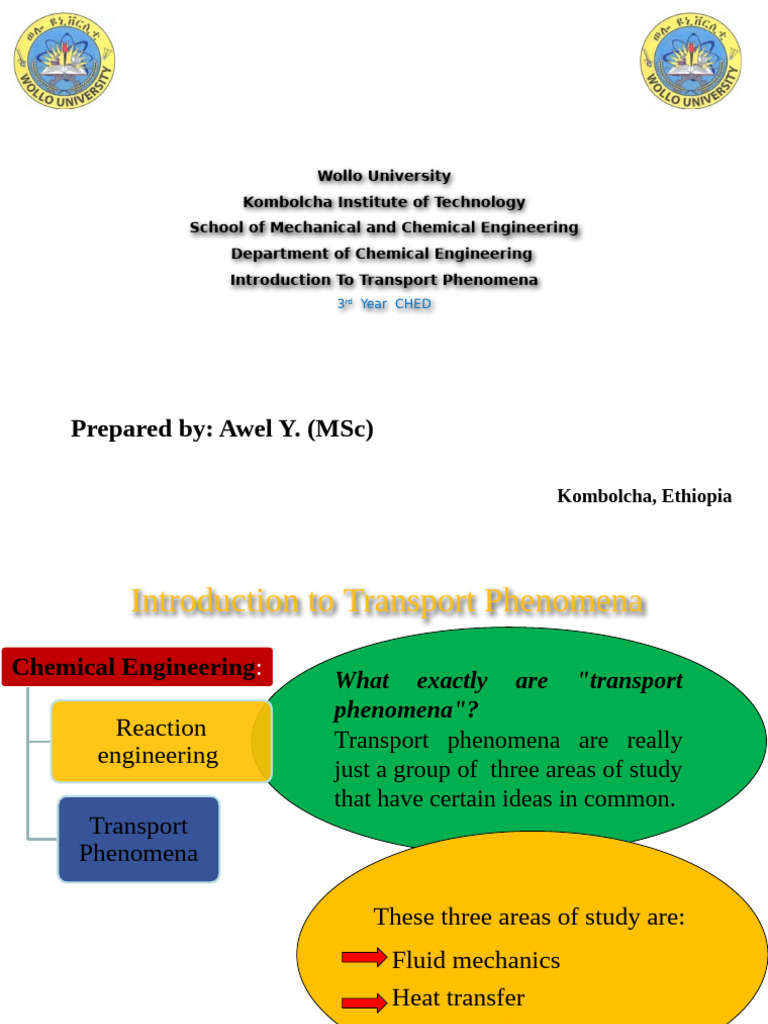 Introduction to Transport Phenomena | PDF | Transport Phenomena | Diffusion