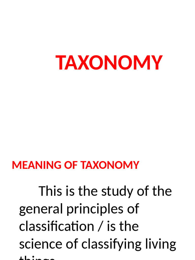 Understanding Taxonomy and Classification | PDF | Bacteria | Taxonomy ...