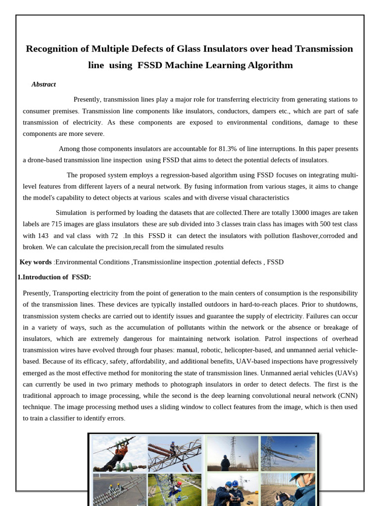 Glass Insulator Defect Detection with FSSD | PDF | Electric Power ...