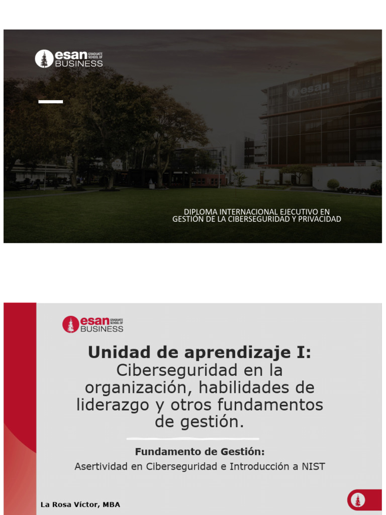 Gestión de La Ciberseguridad Sesiones 1 y 2 | PDF | La seguridad ...