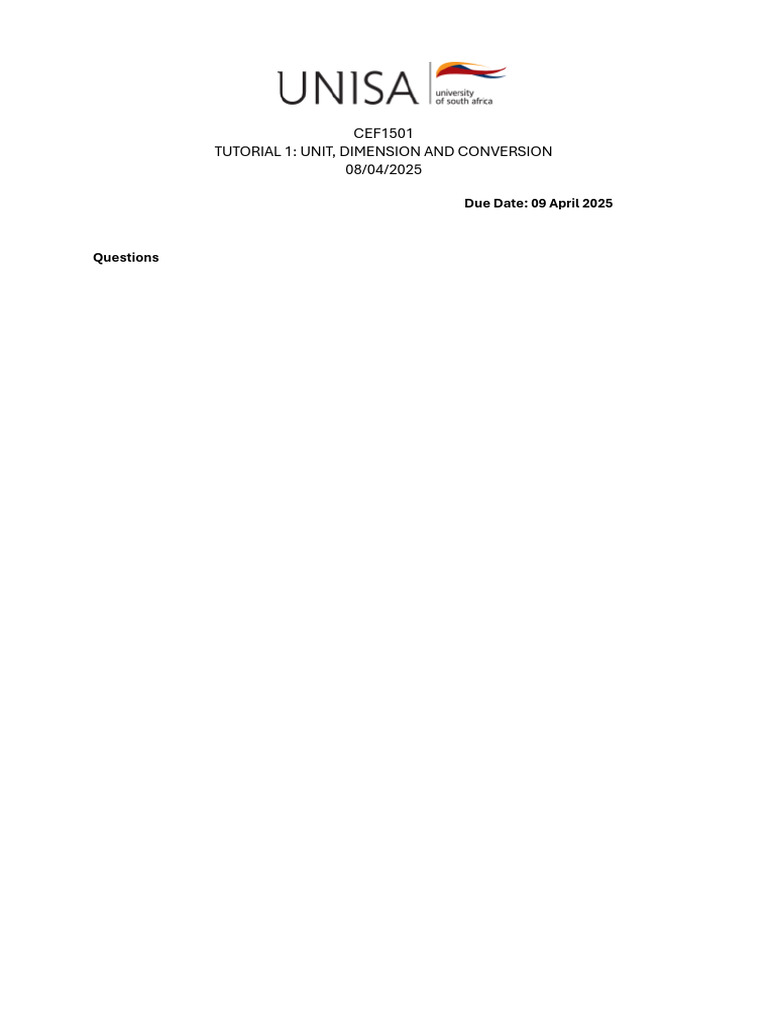 Tutorial 1 Conversions | PDF