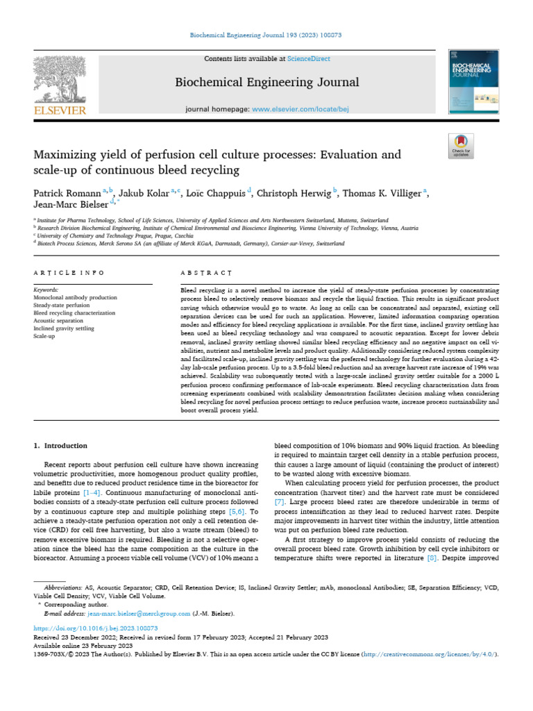 06 Maximizing Yield of Perfusion Cell Culture Processes Evaluation and ...