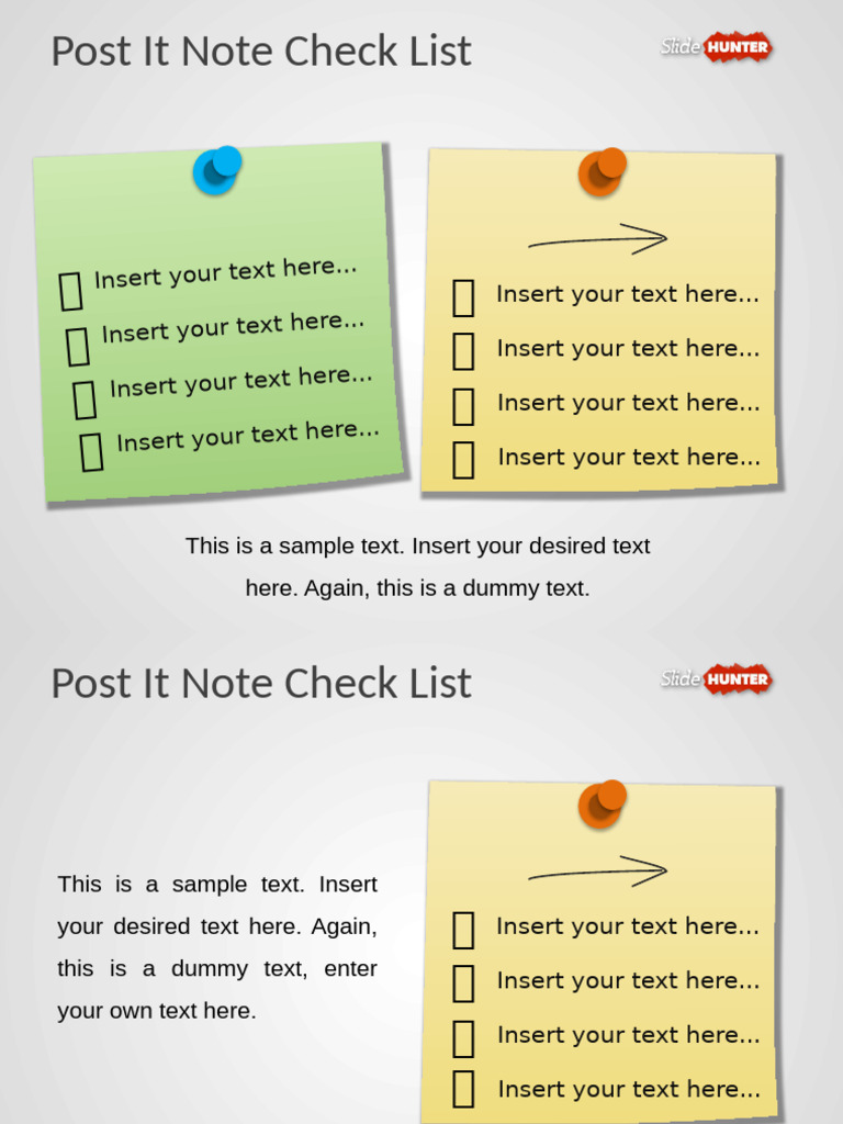 8094 Sticky Notes Checklist | PDF