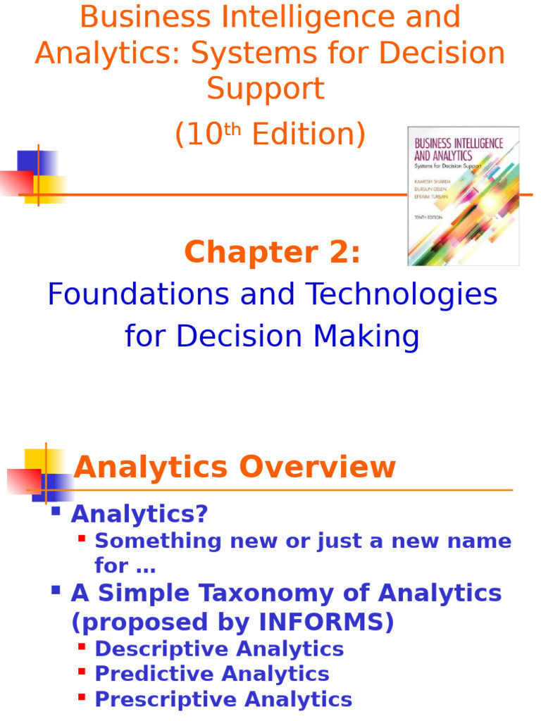 Foundations of Decision Support Systems | PDF | Analytics | Decision Making