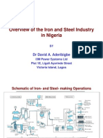 Overview of The Iron and Steel Industry in Nigeria: DR David A. Aderibigbe