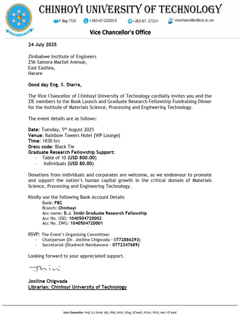 Invitation Letter - CEO ZIE - 250731 - 144653 | PDF