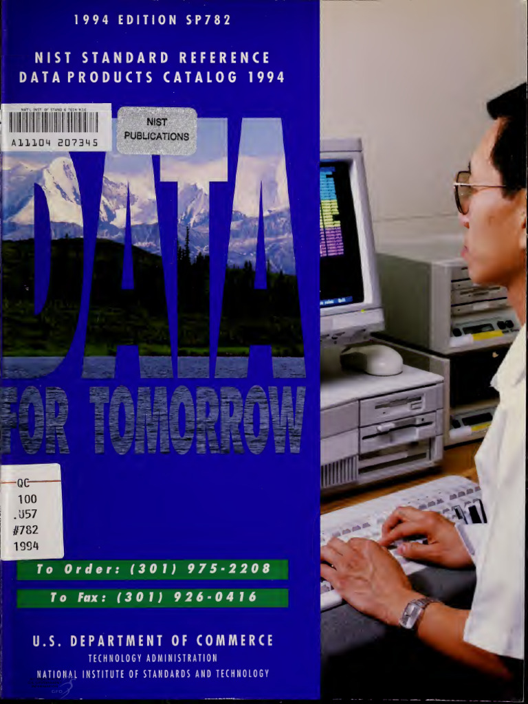 NIST 1994 Standard Reference Data Catalog | PDF | Spectroscopy | Molecules