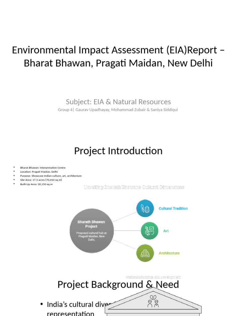 Bharat Bhawan EIA Report Overview | PDF | Environmental Impact ...