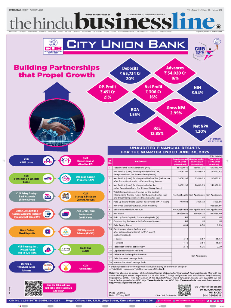 Hyderabad BL 01-08-2025 | PDF | Government Budget Balance | Economies