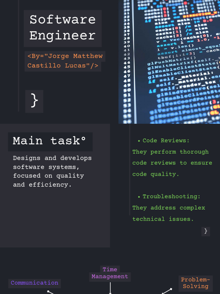 Software Engineer Role and Skills Overview | PDF