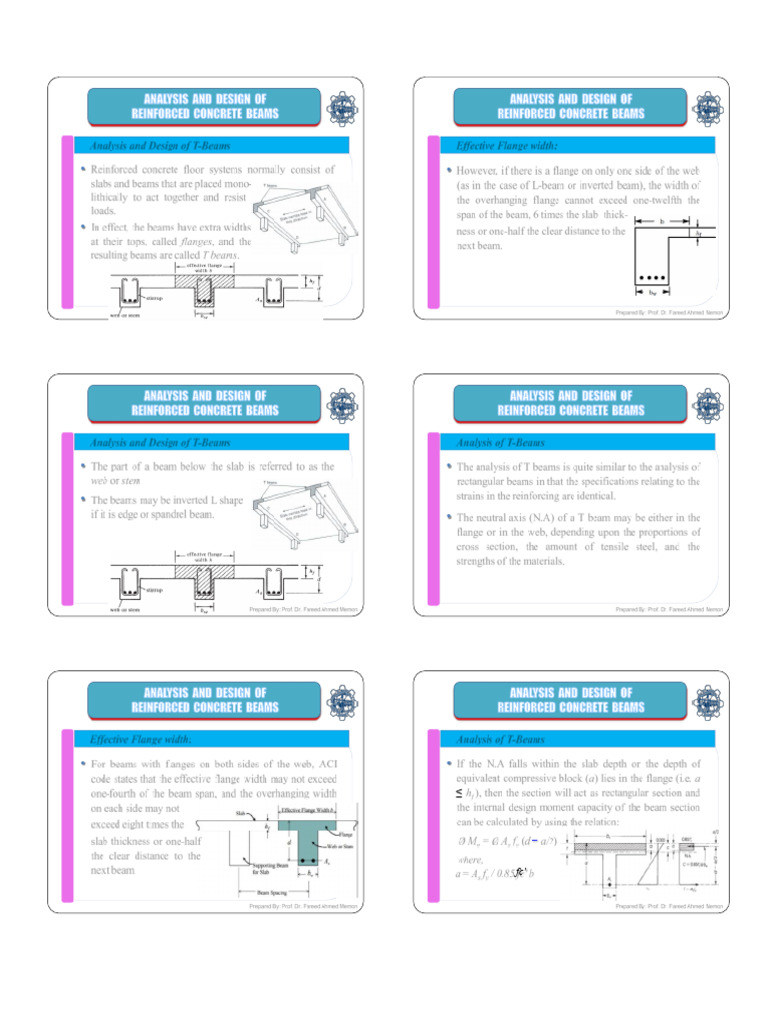 T-Beam Design and Analysis Guide | PDF | Beam (Structure) | Mechanics