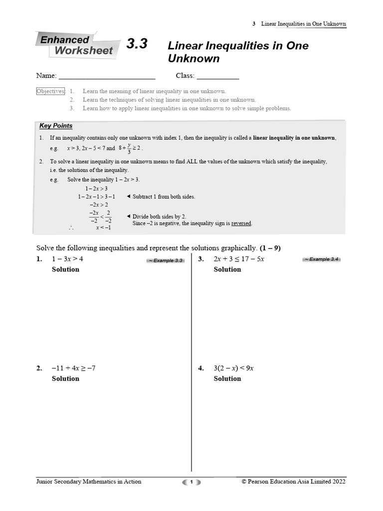EnhancedWS_3A03_03e | PDF | Inequality (Mathematics) | Mathematics