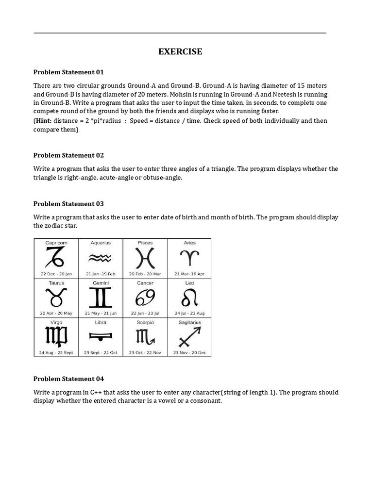 If Else Exercise | PDF