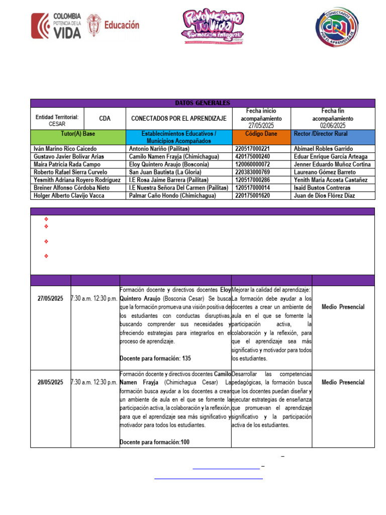 Formación Docente en Salud Mental 2025 | PDF | Enseñando | Maestros
