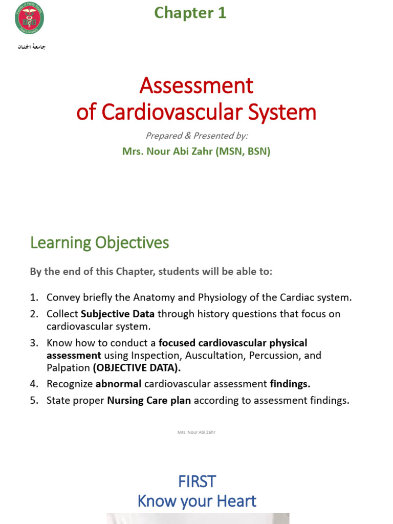 Cardiovascular Function Assessment Guide | PDF | Heart Valve | Heart