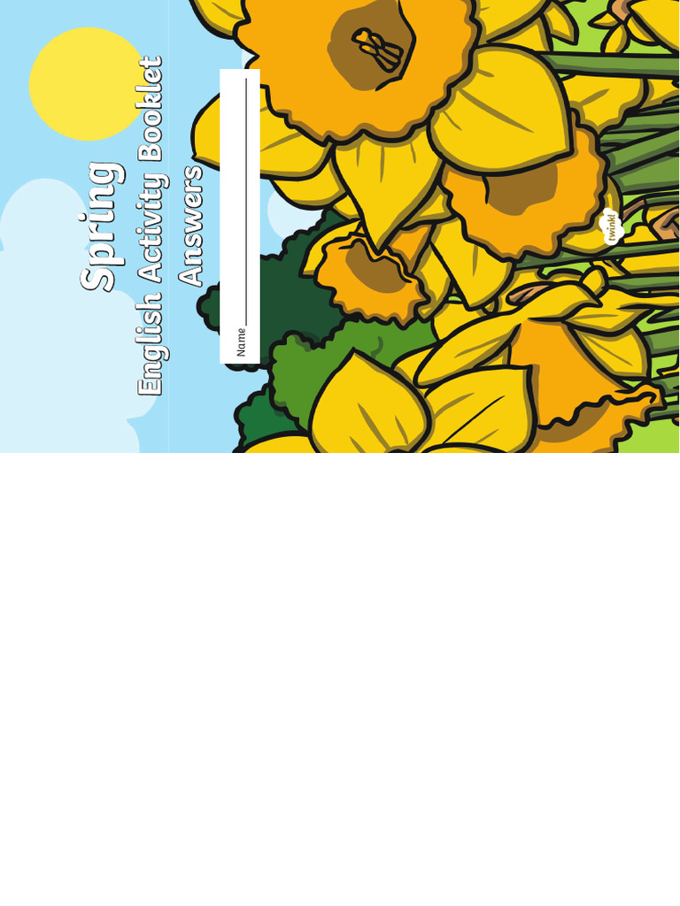 Spring English Activity Booklet | PDF | Botany | Plants