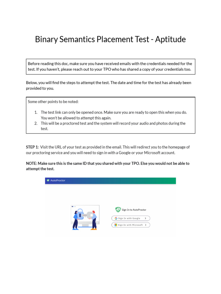 How To Attemp Test - BSL | PDF