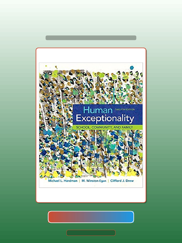 Human Exceptionality School Community and Family 12th Edition by ...