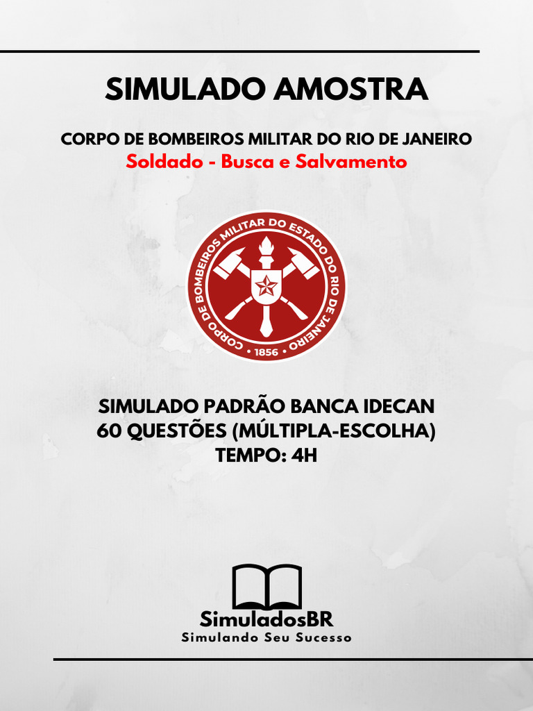 Simulado CBMERJ 2025: Soldado Busca e Salvamento | PDF | Desmatamento ...