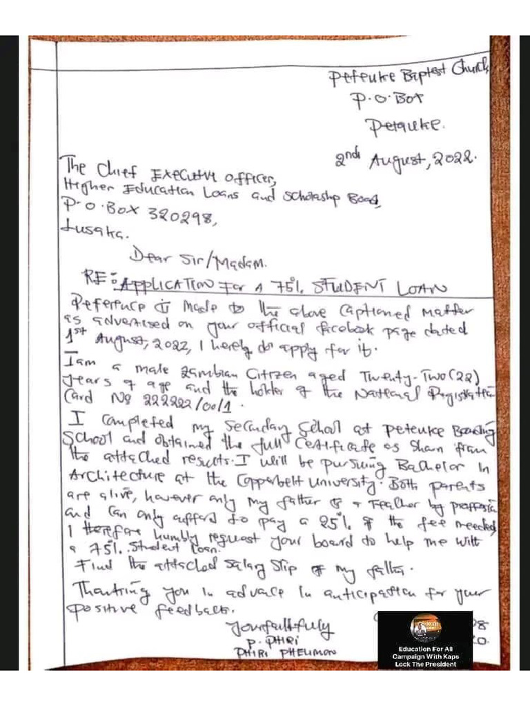 Application Letter Samples | PDF