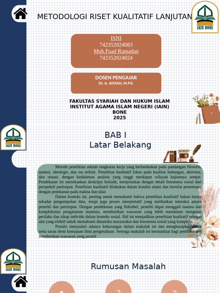 Jenis dan Prosedur Riset Kualitatif | PDF