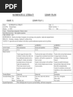 Grade 10 Mathematics Lesson Plans | PDF